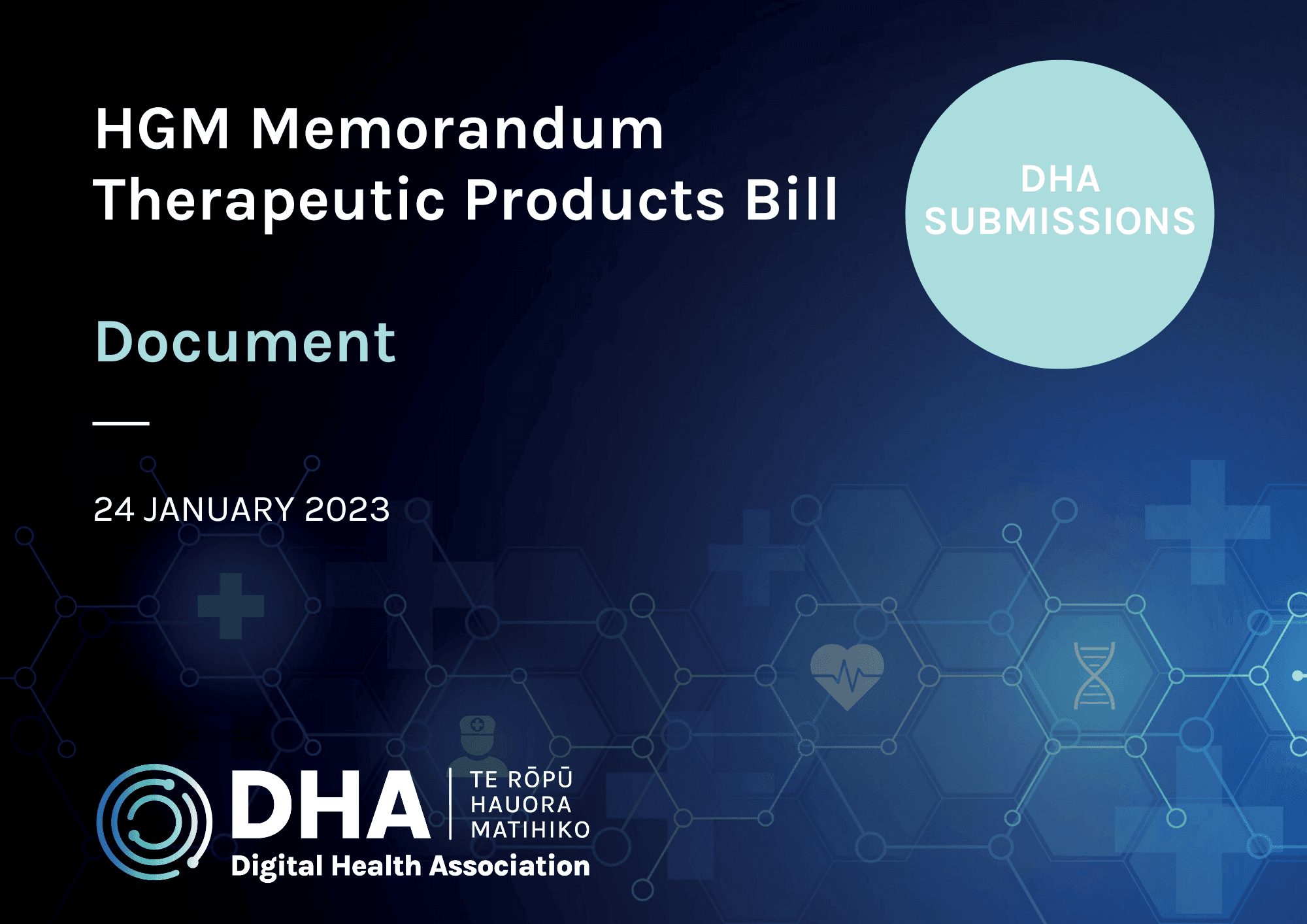 HGM Memorandum Therapeutic Products Bill