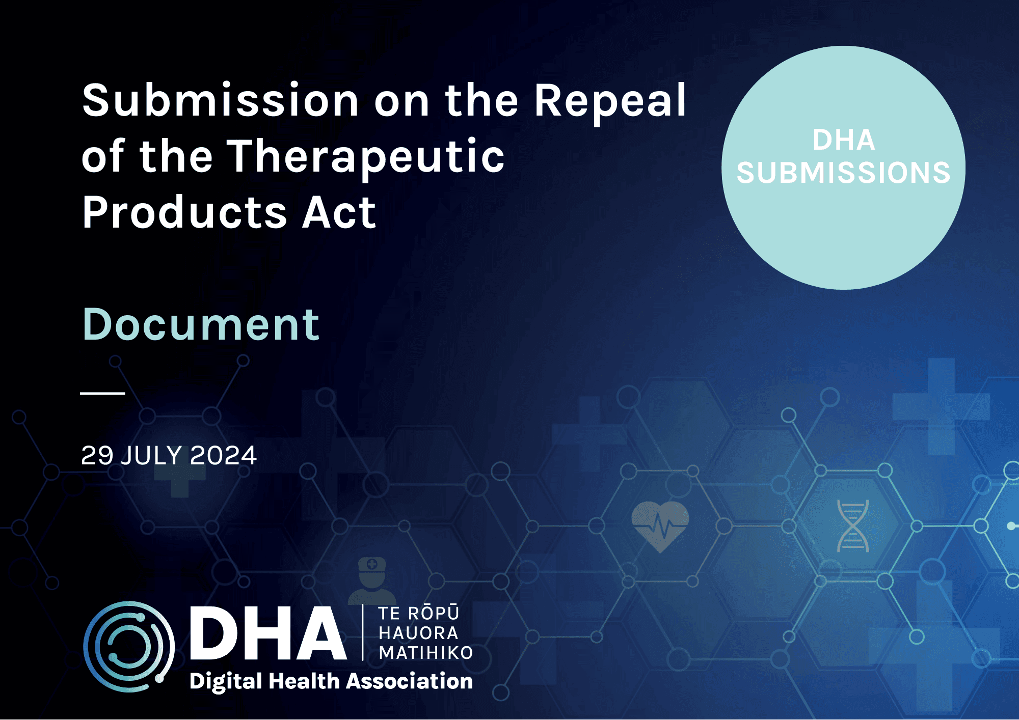 Submission on the Repeal of the Therapeutic Products Act