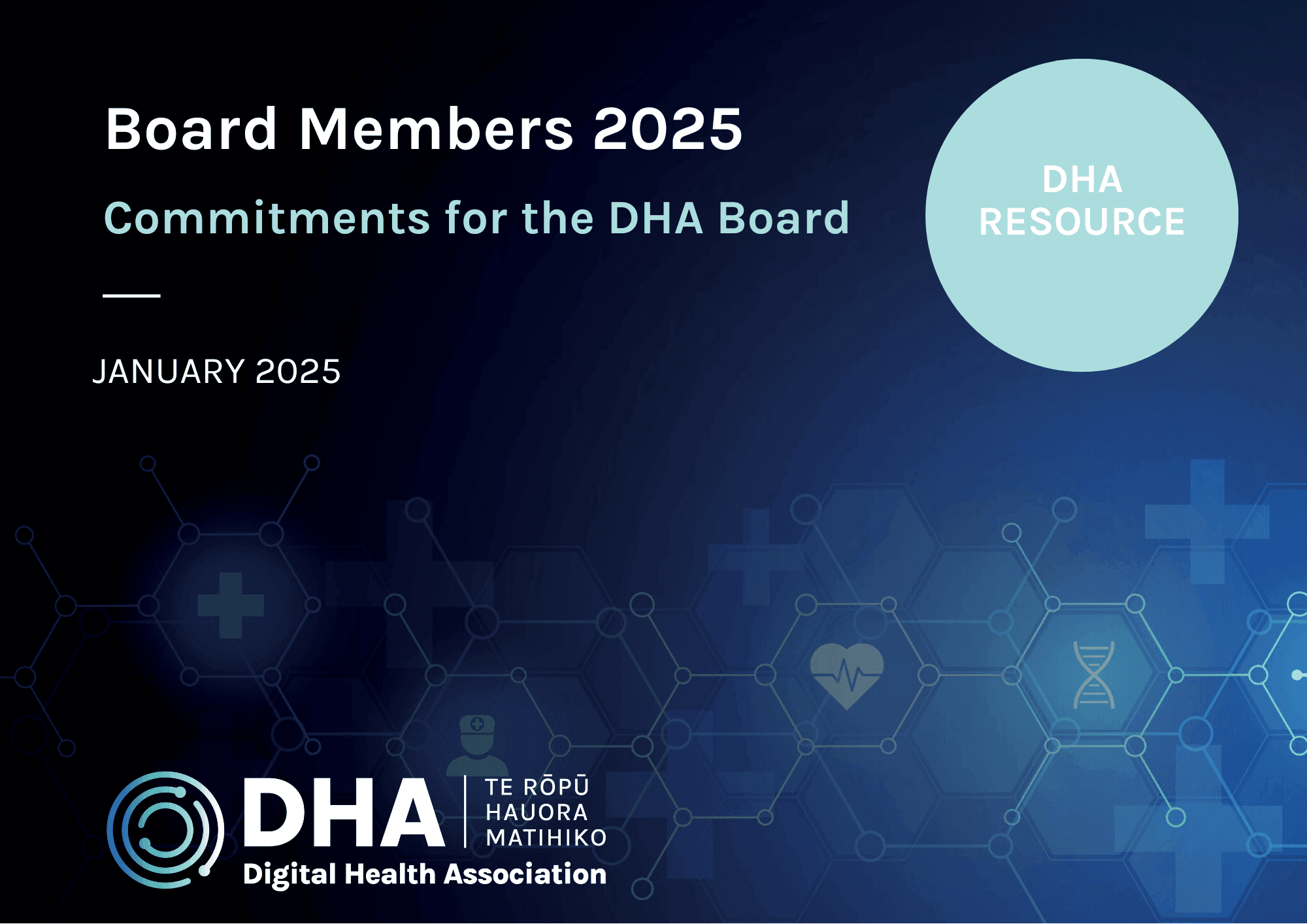 Board Members 2025 – Commitments for the DHA Board
