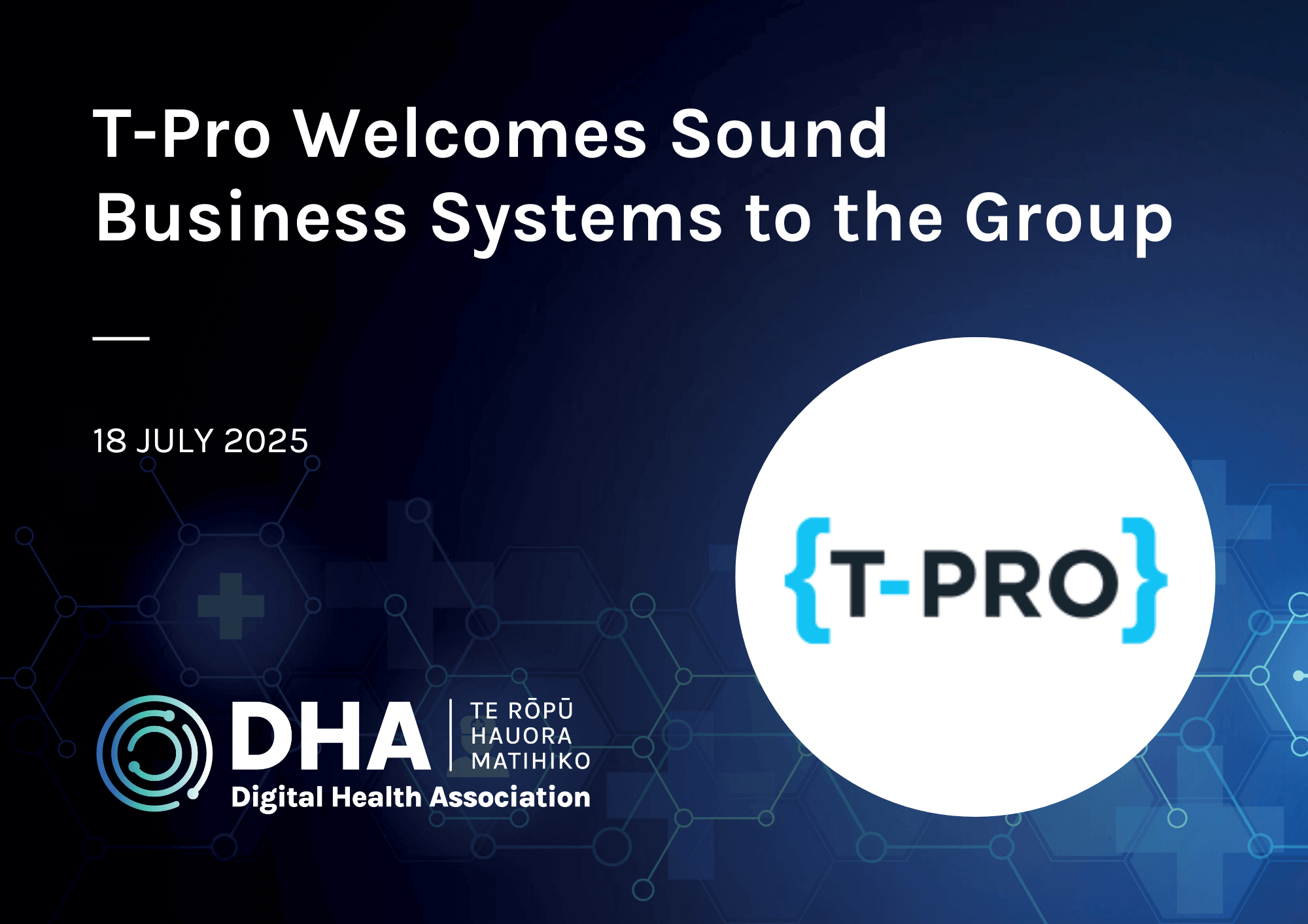 T-Pro Welcomes Sound Business Systems to the Group, bringing industry-leading Speech and AI technology to healthcare organisations across Australia, New Zealand, the Middle East and Europe.