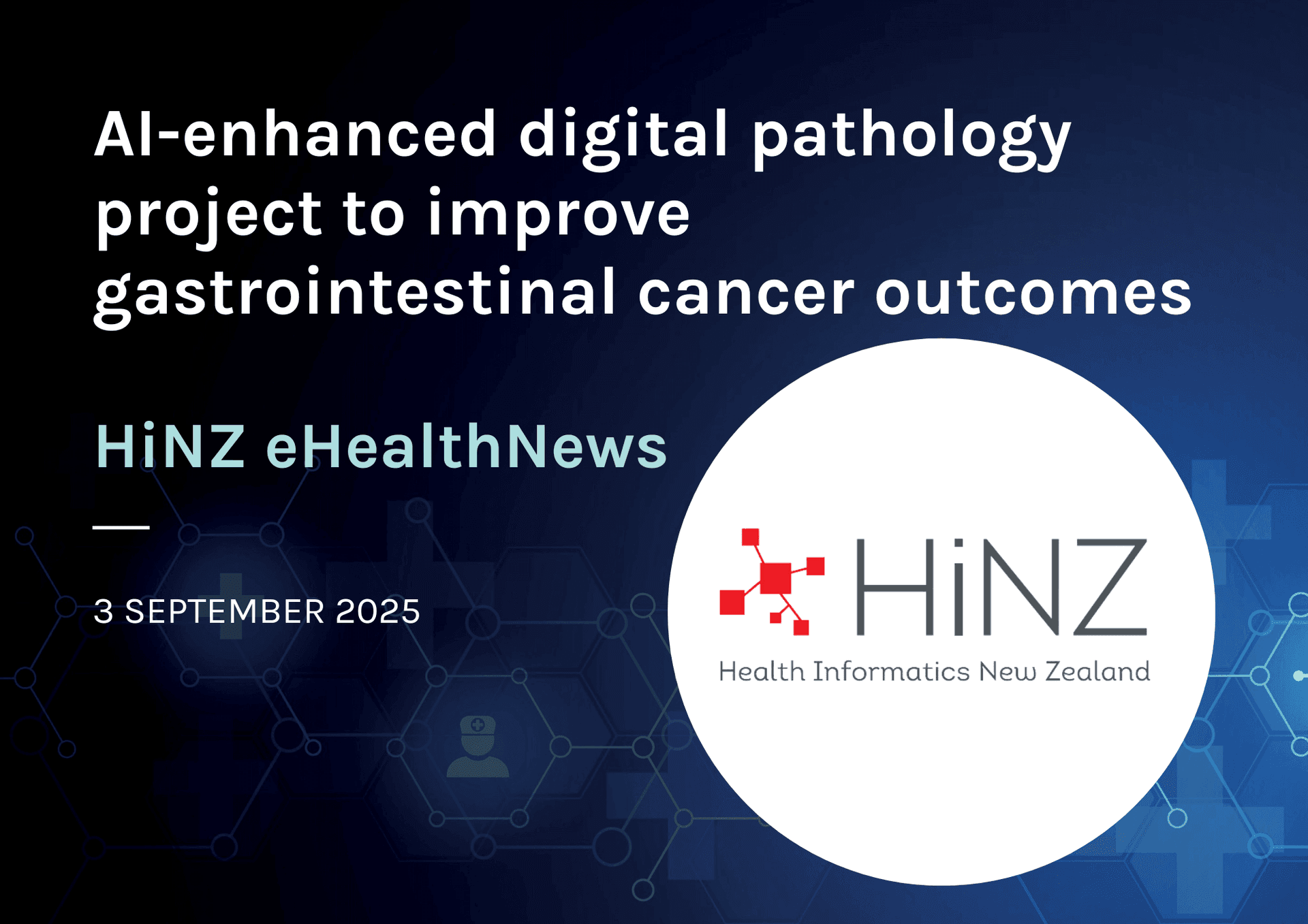 AI-enhanced digital pathology project to improve gastrointestinal cancer outcomes