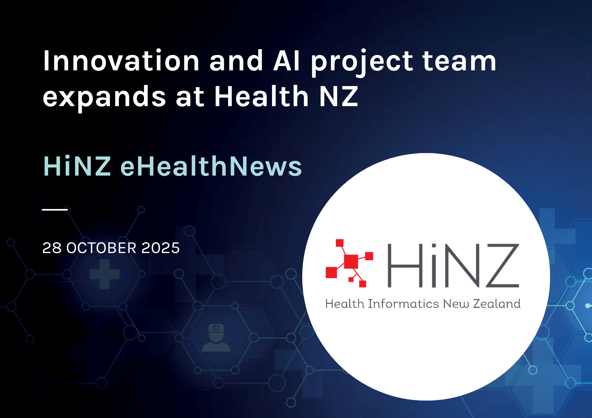 Innovation and AI project team expands at Health NZ