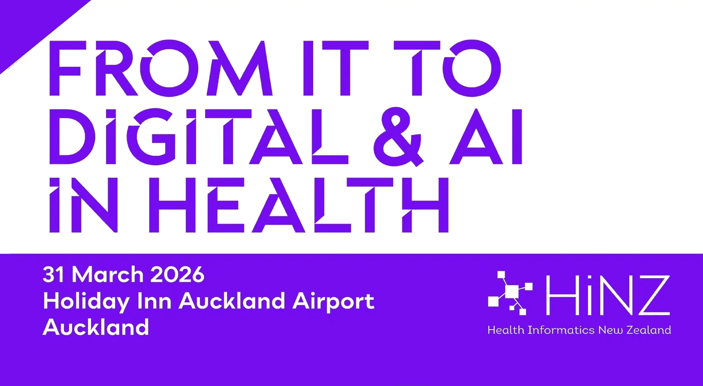 HiNZ: From IT to Digital & AI in Health