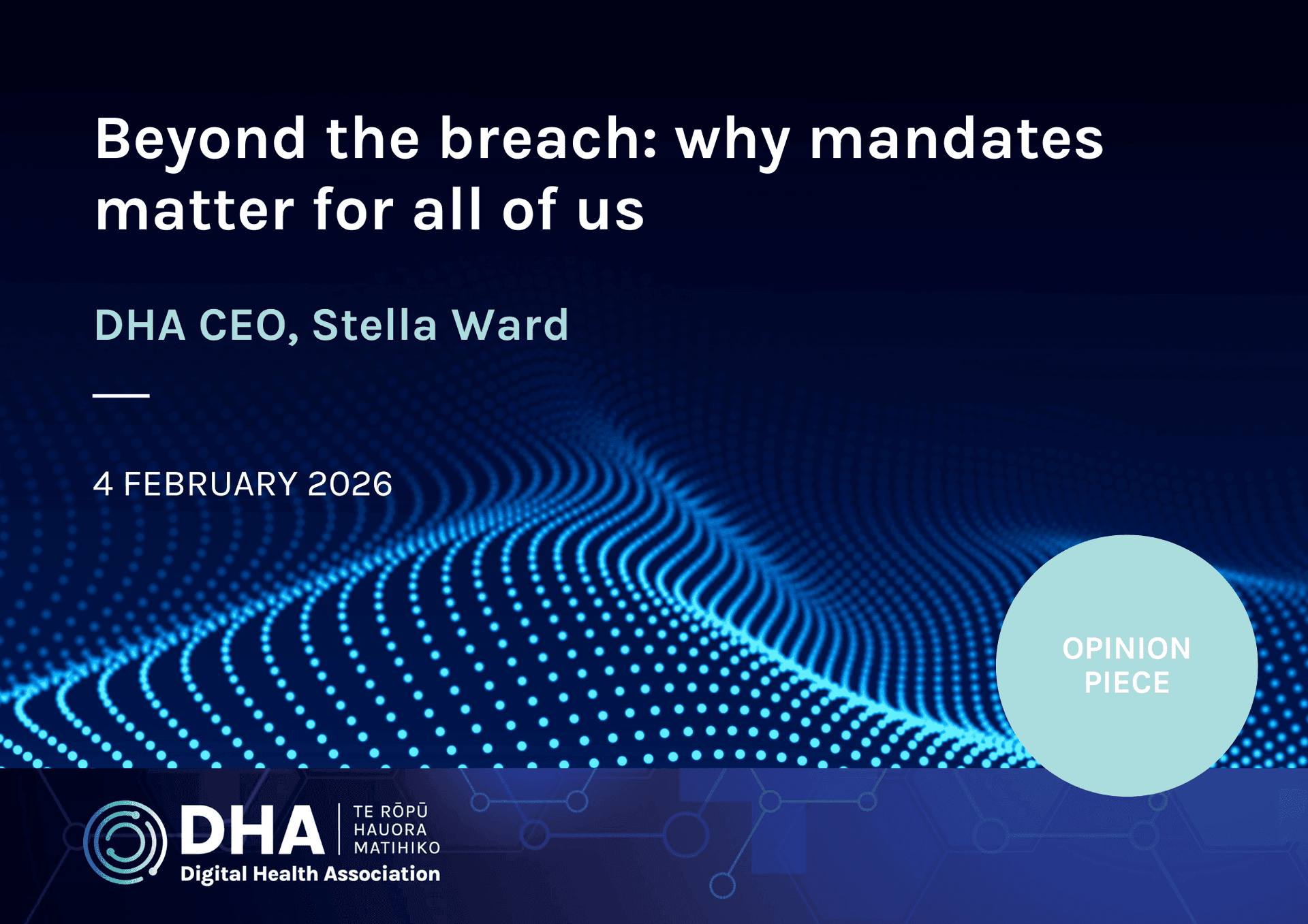 Beyond the breach: why mandates matter for all of us