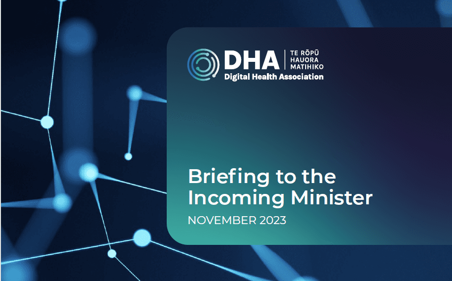 DHA Briefing to the Incoming Minister